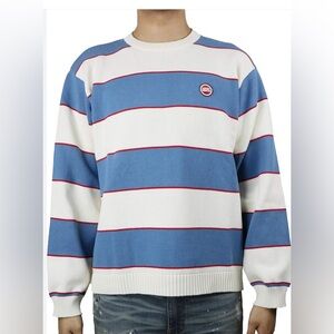 Mostwantedlab MWTD Blue White Pullover Sweater